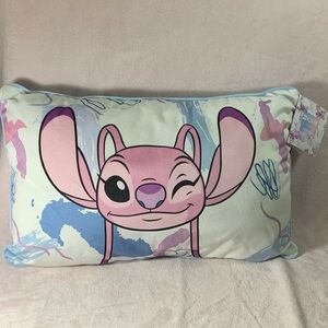 Disney x Primark ANGEL Pink and Blue Cartoon Character Cushion Pillow